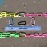 PINK PLASTIC CHAIN HANGING MARKET STALL SHOP DISPLAY