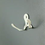 Double Coat Hanger Hook Door Wall Bath Metal Strong Hooks