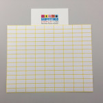 White Paper Labels Permanent Adhesive Stickers Plain Multi Purpose Sticky Labels