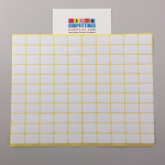 White Paper Labels Permanent Adhesive Stickers Plain Multi Purpose Sticky Labels