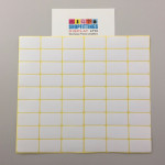 White Paper Labels Permanent Adhesive Stickers Plain Multi Purpose Sticky Labels