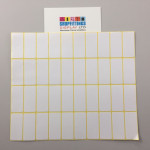 White Paper Labels Permanent Adhesive Stickers Plain Multi Purpose Sticky Labels