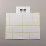 White Paper Labels Permanent Adhesive Stickers Plain Multi Purpose Sticky Labels