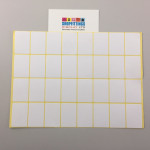 White Paper Labels Permanent Adhesive Stickers Plain Multi Purpose Sticky Labels