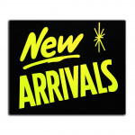 New Arrival Shop Sign Card