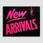 New Arrival Shop Sign Card