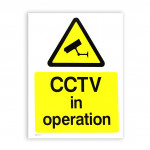 CCTV In Operation Sign Or Sticker